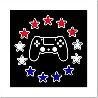 PlayStation Red White Blue Alt Posters and Art